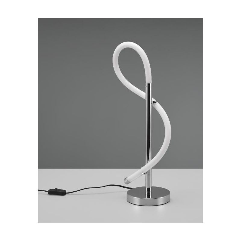 ARGOS LAMPADA DA TAVOLO MODERNA IN METALLO CROMO LED 10.5W LUCE 4000K DIMMERABILE RL - Cristalensi Shop Online