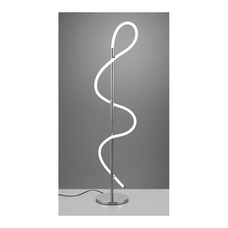 ARGOS LAMPADA DA TERRA MODERNA IN METALLO CROMO LED 28W LUCE 4000K DIMMERABILE RL - Cristalensi Shop Online