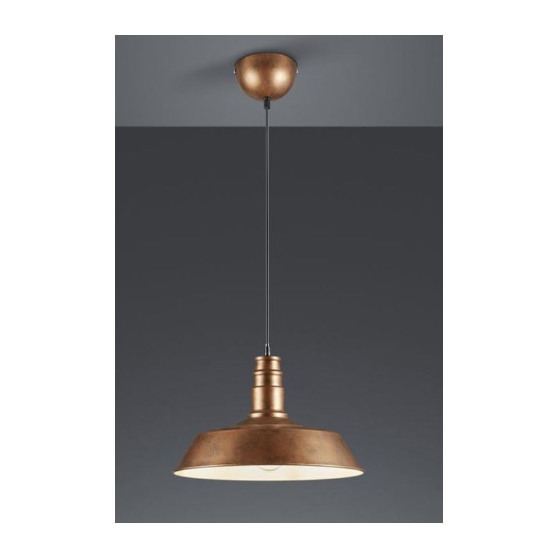 WILL LAMPADARIO A SOSPENSIONE VINTAGE IN METALLO 4 COLORI DIAMETRO CM 36 LAMPADINA ATTACCO E27 RL - Cristalensi Shop Online
