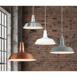 WILL LAMPADARIO A SOSPENSIONE VINTAGE IN METALLO 4 COLORI DIAMETRO CM 36 LAMPADINA ATTACCO E27 RL - Cristalensi Shop Online