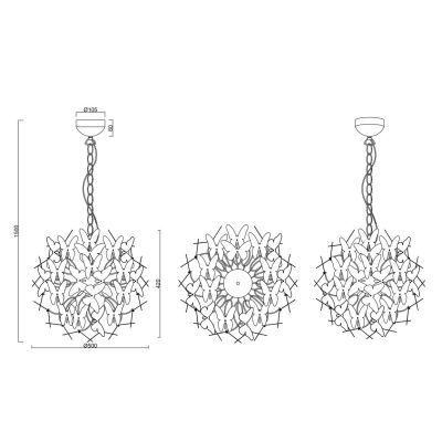 BUTTERFLY SOSPENSIONE PER BAMBINI CON FARFALLE IN ACRILICO BIANCO O MULTICOLOR DIAMETRO 50 CM RL - Cristalensi Shop Online