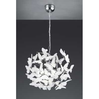 BUTTERFLY SOSPENSIONE PER BAMBINI CON FARFALLE IN ACRILICO BIANCO O MULTICOLOR DIAMETRO 50 CM RL - Cristalensi Shop Online