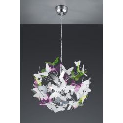 BUTTERFLY SOSPENSIONE PER BAMBINI CON FARFALLE IN ACRILICO BIANCO O MULTICOLOR DIAMETRO 50 CM RL - Cristalensi Shop Online 2