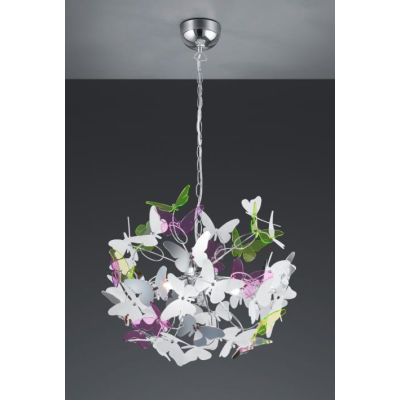 BUTTERFLY SOSPENSIONE PER BAMBINI CON FARFALLE IN ACRILICO BIANCO O MULTICOLOR DIAMETRO 50 CM RL - Cristalensi Shop Online