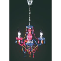 LUSTER LAMPADARIO A SOSPENSIONE 3 LUCI IN METALLO E ACRILICO 3 COLORI D46 STILE CLASSICO RL - Cristalensi Shop Online 2