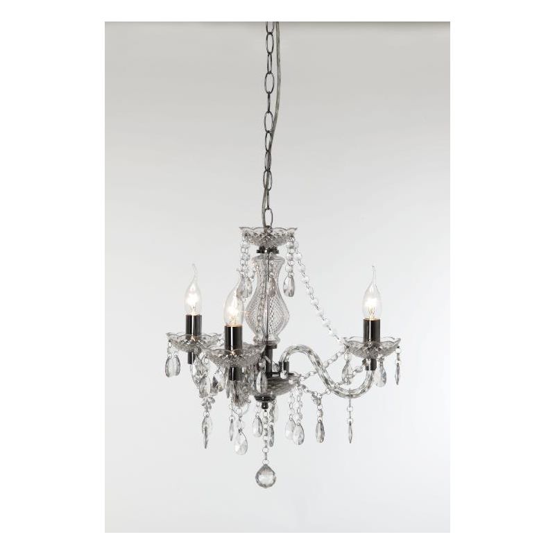 LUSTER LAMPADARIO A SOSPENSIONE 3 LUCI IN METALLO E ACRILICO 3 COLORI D46 STILE CLASSICO RL - Cristalensi Shop Online