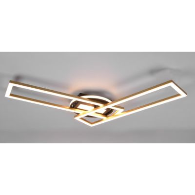 TWISTER PLAFONIERA LED 30W LUCE DIMMERABILE IN METALLO 5 COLORI CON RETTANGOLI ORIENTABILI RL - Cristalensi Shop Online