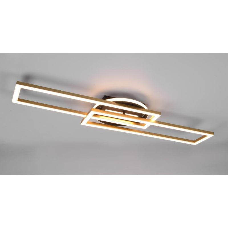 TWISTER PLAFONIERA LED 30W LUCE DIMMERABILE IN METALLO 5 COLORI CON RETTANGOLI ORIENTABILI RL - Cristalensi Shop Online