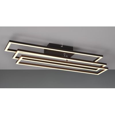 CORSO PLAFONIERA LED 36W LUCE DIMMERABILE IN METALLO 3 COLORI CON RETTANGOLI ORIENTABILI RL - Cristalensi Shop Online