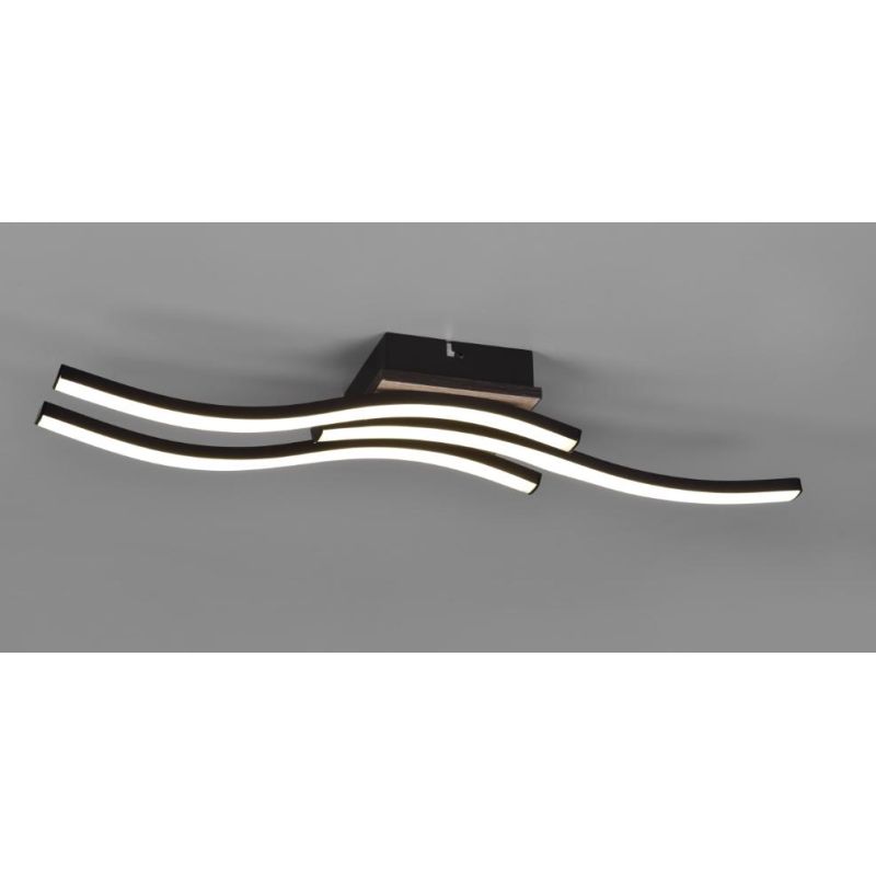 ROUTE PLAFONIERA MODERNA LED 15W LUCE 3000K o 4000K CON 3 BACCHETTE METALLO 5 COLORI RL - Cristalensi Shop Online