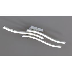 ROUTE PLAFONIERA MODERNA LED 15W LUCE 3000K o 4000K CON 3 BACCHETTE METALLO 5 COLORI RL - Cristalensi Shop Online