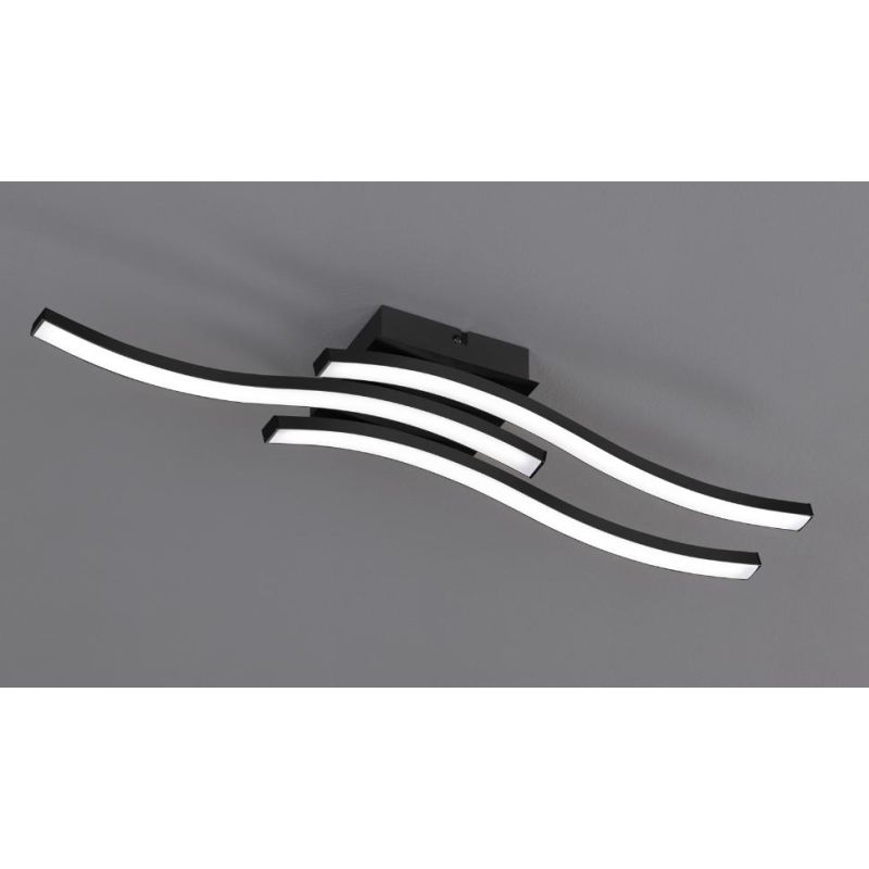 ROUTE PLAFONIERA MODERNA LED 15W LUCE 3000K o 4000K CON 3 BACCHETTE METALLO 5 COLORI RL - Cristalensi Shop Online
