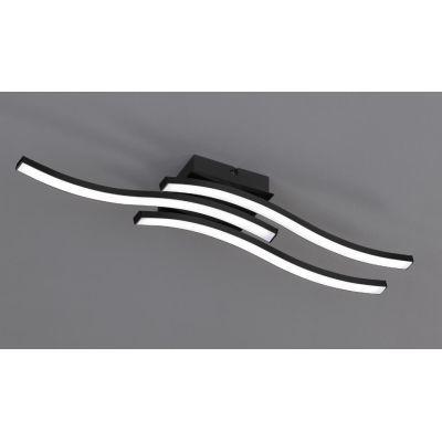 ROUTE PLAFONIERA MODERNA LED 15W LUCE 3000K o 4000K CON 3 BACCHETTE METALLO 5 COLORI RL - Cristalensi Shop Online