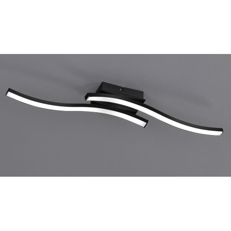 ROUTE PLAFONIERA MODERNA LED 10W LUCE 3000K o 4000K CON 2 BACCHETTE METALLO 5 COLORI RL - Cristalensi Shop Online