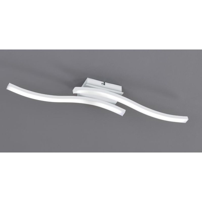 ROUTE PLAFONIERA MODERNA LED 10W LUCE 3000K o 4000K CON 2 BACCHETTE METALLO 5 COLORI RL - Cristalensi Shop Online