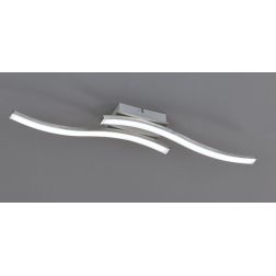 ROUTE PLAFONIERA MODERNA LED 10W LUCE 3000K o 4000K CON 2 BACCHETTE METALLO 5 COLORI RL - Cristalensi Shop Online 2