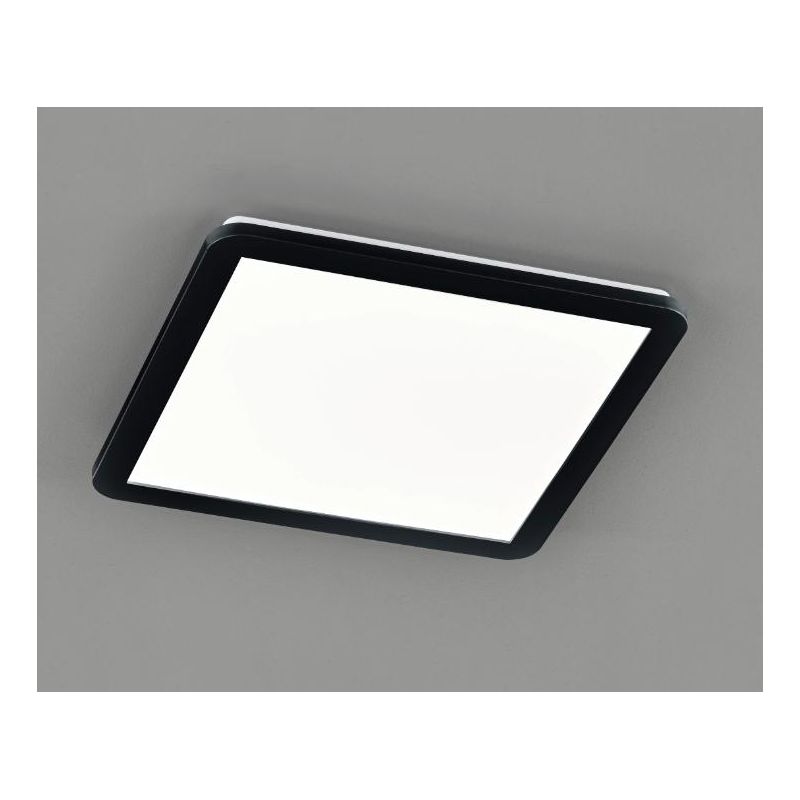 CAMILLUS PLAFONIERA QUADRATA 40X40 LED 22W IP44 DIMMERABILE MODERNA BIANCA O NERA RL - Cristalensi Shop Online