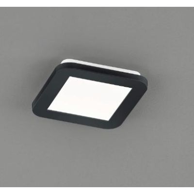 CAMILLUS PLAFONIERA PICCOLA QUADRATA 17X17 LED 9W IP44 DIMMERABILE MODERNA BIANCA O NERA RL - Cristalensi Shop Online