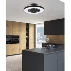 HALMSTAD PLAFONIERA CON VENTILATORE INTEGRATO LUCE LED 40W DIMMERABILE CON TELECOMANDO E TIMER RL - Cristalensi Shop Online 2