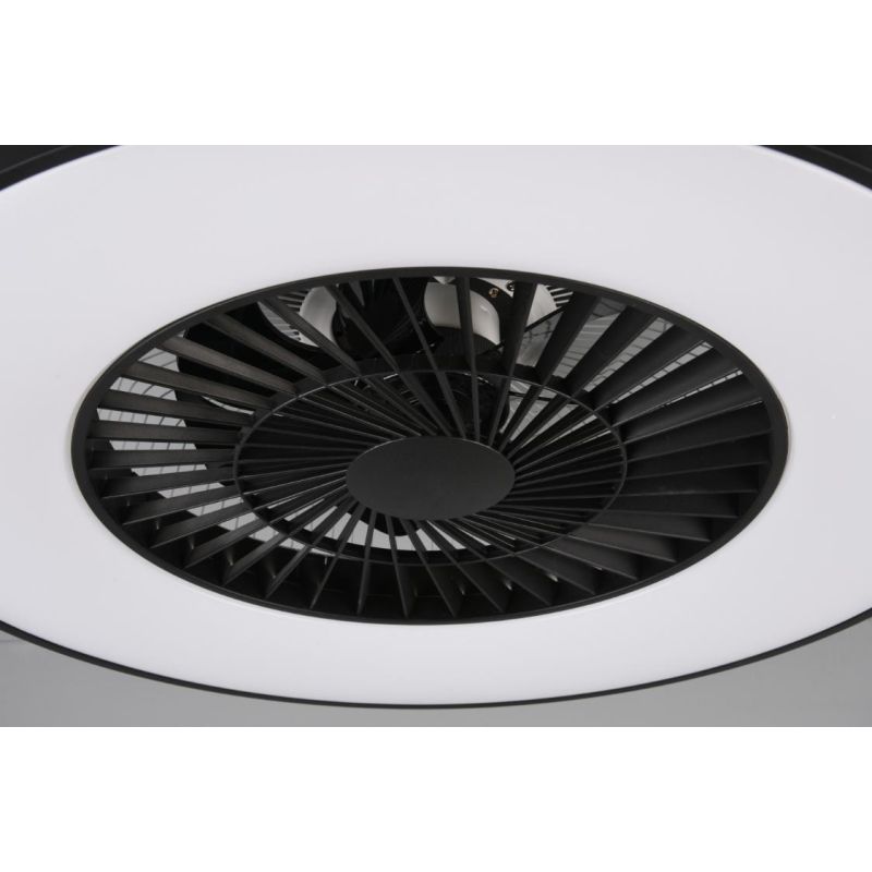 HALMSTAD PLAFONIERA CON VENTILATORE INTEGRATO LUCE LED 40W DIMMERABILE CON TELECOMANDO E TIMER RL - Cristalensi Shop Online