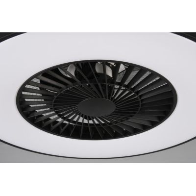 HALMSTAD PLAFONIERA CON VENTILATORE INTEGRATO LUCE LED 40W DIMMERABILE CON TELECOMANDO E TIMER RL - Cristalensi Shop Online