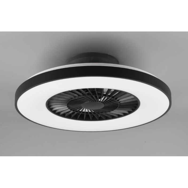 HALMSTAD PLAFONIERA CON VENTILATORE INTEGRATO LUCE LED 40W DIMMERABILE CON TELECOMANDO E TIMER RL - Cristalensi Shop Online