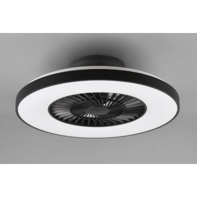 HALMSTAD PLAFONIERA CON VENTILATORE INTEGRATO LUCE LED 40W DIMMERABILE CON TELECOMANDO E TIMER RL - Cristalensi Shop Online