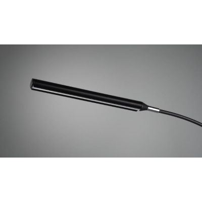 REED PIANTANA MODERNA AD ARCO CON LED 20W LUCE 3000K CON 5 BRACCI IN METALLO NERO O NICHEL ALTEZZA CM 195 RL - Cristalensi Shop 