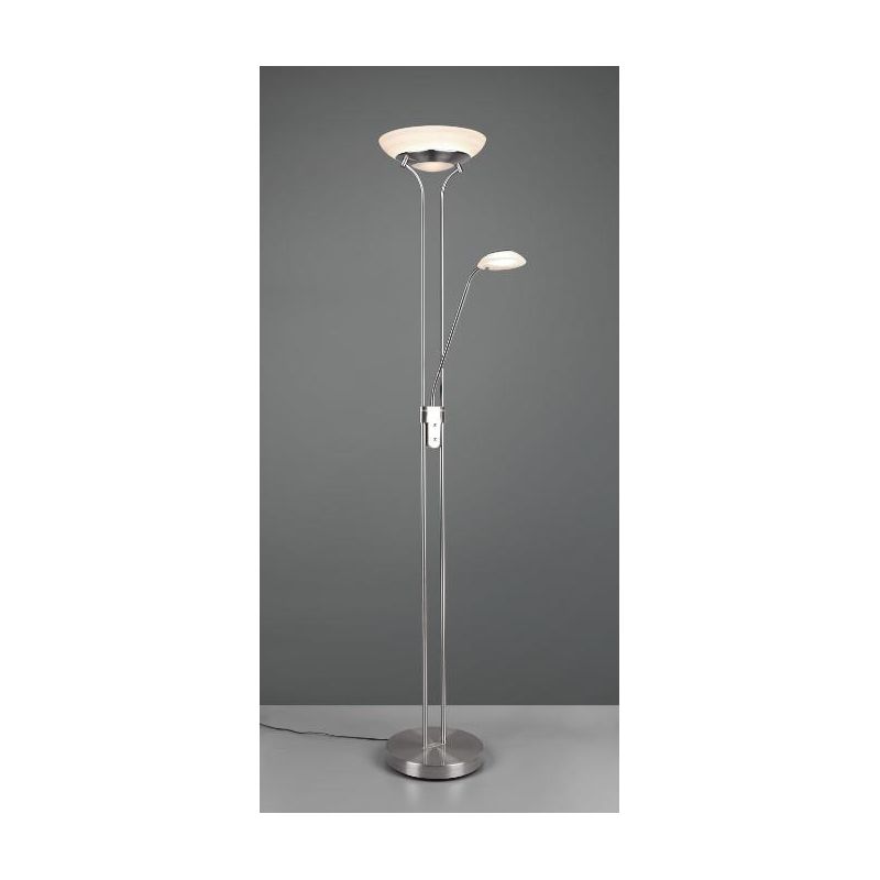 ORSON PIANTANA MODERNA IN METALLO 3 COLORI CON 2 DIFFUSORI IN VETRO ALTEZZA CM 180 LED 34W LUCE 3000K RL - Cristalensi Shop Onli