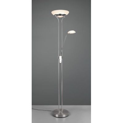 ORSON PIANTANA MODERNA IN METALLO 3 COLORI CON 2 DIFFUSORI IN VETRO ALTEZZA CM 180 LED 34W LUCE 3000K RL - Cristalensi Shop Onli