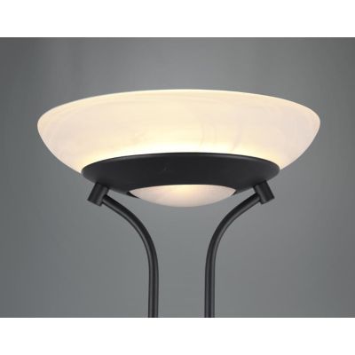 ORSON PIANTANA MODERNA IN METALLO 3 COLORI CON 2 DIFFUSORI IN VETRO ALTEZZA CM 180 LED 34W LUCE 3000K RL - Cristalensi Shop Onli