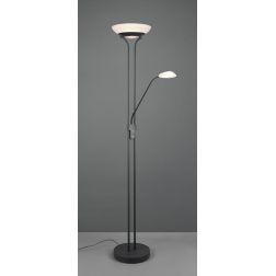 ORSON PIANTANA MODERNA IN METALLO 3 COLORI CON 2 DIFFUSORI IN VETRO ALTEZZA CM 180 LED 34W LUCE 3000K RL - Cristalensi Shop Onli 2