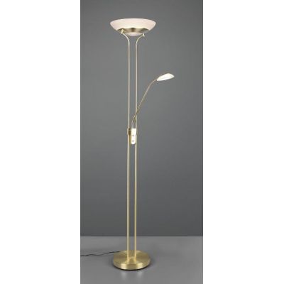 ORSON PIANTANA MODERNA IN METALLO 3 COLORI CON 2 DIFFUSORI IN VETRO ALTEZZA CM 180 LED 34W LUCE 3000K RL - Cristalensi Shop Onli