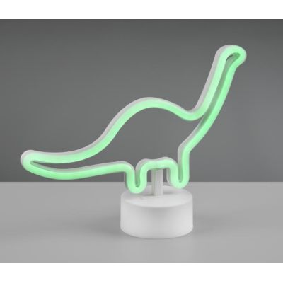 BRONTO MODERNA LAMPADA DA TAVOLO DECORATIVA LED 1.6W PER CAMERETTE E SALOTTI IN PLASTICA BIANCA RL - Cristalensi Shop Online