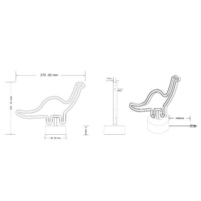 BRONTO MODERNA LAMPADA DA TAVOLO DECORATIVA LED 1.6W PER CAMERETTE E SALOTTI IN PLASTICA BIANCA RL - Cristalensi Shop Online