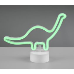BRONTO MODERNA LAMPADA DA TAVOLO DECORATIVA LED 1.6W PER CAMERETTE E SALOTTI IN PLASTICA BIANCA RL - Cristalensi Shop Online