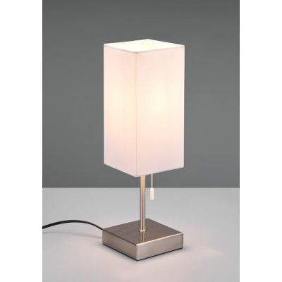 OLE LAMPADA DA TAVOLO CON PORTE USB MODERNA IN METALLO E TESSUTO 4 COLORI LAMPADINA 1XE27 RL - Cristalensi Shop Online