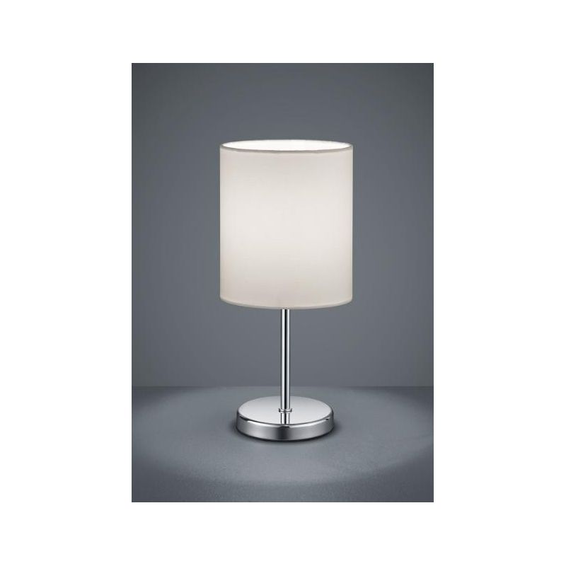 JERRY LAMPADA DA TAVOLO MODERNA IN METALLO E TESSUTO 3 COLORI LAMPADINA 1XE14 RL - Cristalensi Shop Online