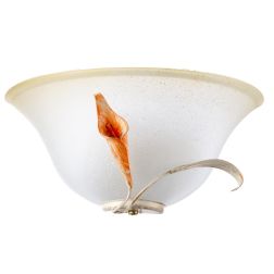 LUCREZIA APPLIQUE CLASSICA CON DIFFUSORE IN VETRO SATINATO E DETTAGLI IN METALLO AVORIO CRISTALENSI LIGHT - Cristalensi Shop Onl