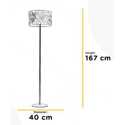 PIUME PIANTANA MODERNA IN ALLUMINIO CON DIFFUSORE IN PLASTICA STAMPATA LAMPADINA ATTACCO E27 CRISTALENSI LIGHT - Cristalensi Sho
