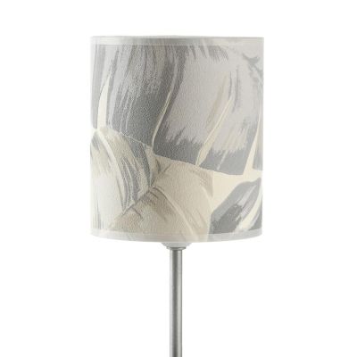 PIUME LAMPADA DA TAVOLO MODERNA IN ALLUMINIO CON DIFFUSORE IN PLASTICA STAMPATA LAMPADINA ATTACCO E27 CRISTALENSI LIGHT - Crista