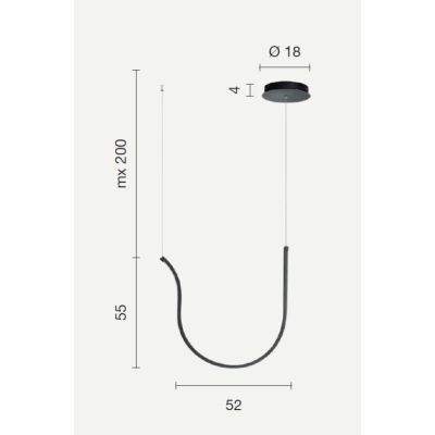 ARQUA SOSPENSIONE SINGOLA IN METALLO ORO O NERO LED 42W LUCE 3000K DIMMERABILE MODERNO ONDALUCE CICIRIELLO - Cristalensi Shop On