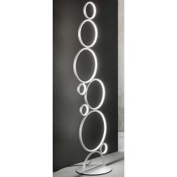 POIS PIANTANA DIMMERABILE GRIGIO O ORO LED 52W 5200LM LUCE 3000K MODERNA LUCE DIFFUSA ONDALUCE CICIRIELLO - Cristalensi Shop Onl 2