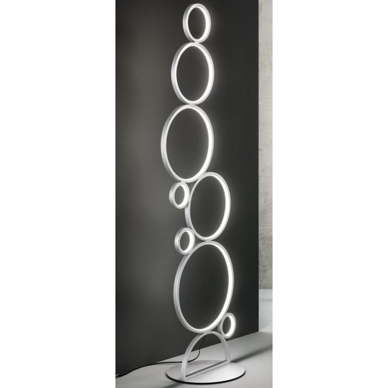 POIS PIANTANA DIMMERABILE GRIGIO O ORO LED 52W 5200LM LUCE 3000K MODERNA LUCE DIFFUSA ONDALUCE CICIRIELLO - Cristalensi Shop Onl