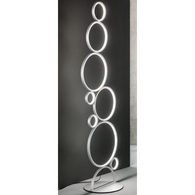 POIS PIANTANA DIMMERABILE GRIGIO O ORO LED 52W 5200LM LUCE 3000K MODERNA LUCE DIFFUSA ONDALUCE CICIRIELLO - Cristalensi Shop Onl