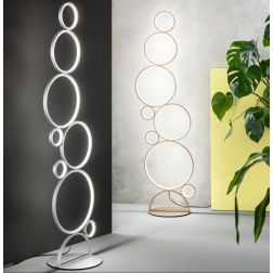 POIS PIANTANA DIMMERABILE GRIGIO O ORO LED 52W 5200LM LUCE 3000K MODERNA LUCE DIFFUSA ONDALUCE CICIRIELLO - Cristalensi Shop Onl