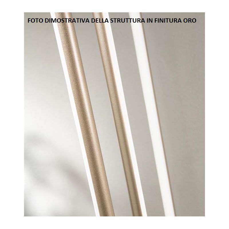 GENIUS SOSPENSIONE LINEARE IN 2 MISURE METALLO NERO O ORO LED INTEGRATO LUCE 3000K MODERNA ONDALUCE CICIRIELLO - Cristalensi Sho