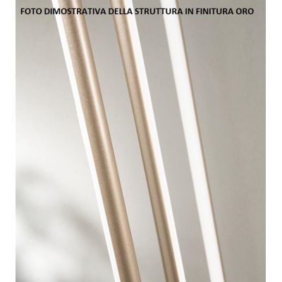 GENIUS SOSPENSIONE LINEARE IN 2 MISURE METALLO NERO O ORO LED INTEGRATO LUCE 3000K MODERNA ONDALUCE CICIRIELLO - Cristalensi Sho