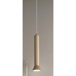 LILA SOSPENSIONE SINGOLA 2 MISURE A CILINDRO SVASATO METALLO NERO,BIANCO O ORO LAMPADINA GU10 ONDALUCE CICIRIELLO - Cristalensi 2