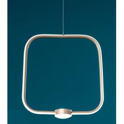 ALFA SOSPENSIONE QUADRATA IN METALLO ORO, BIANCO O NERO LED 35W LUCE 3000K DIMMERABILE MODERNA ONDALUCE CICIRIELLO - Cristalensi 2